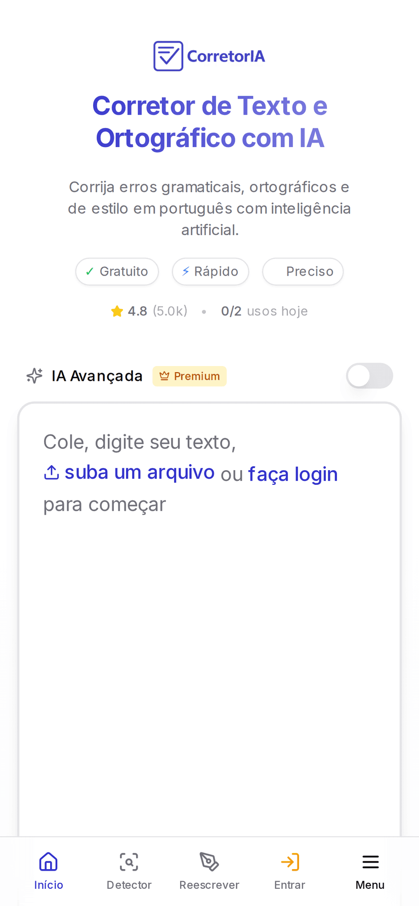 CorretorIA - Corretor de Texto com IA